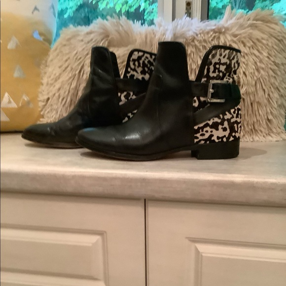Michael Kors Shoes - Michael Kors Leather/Calf Hair Booties, Size 8